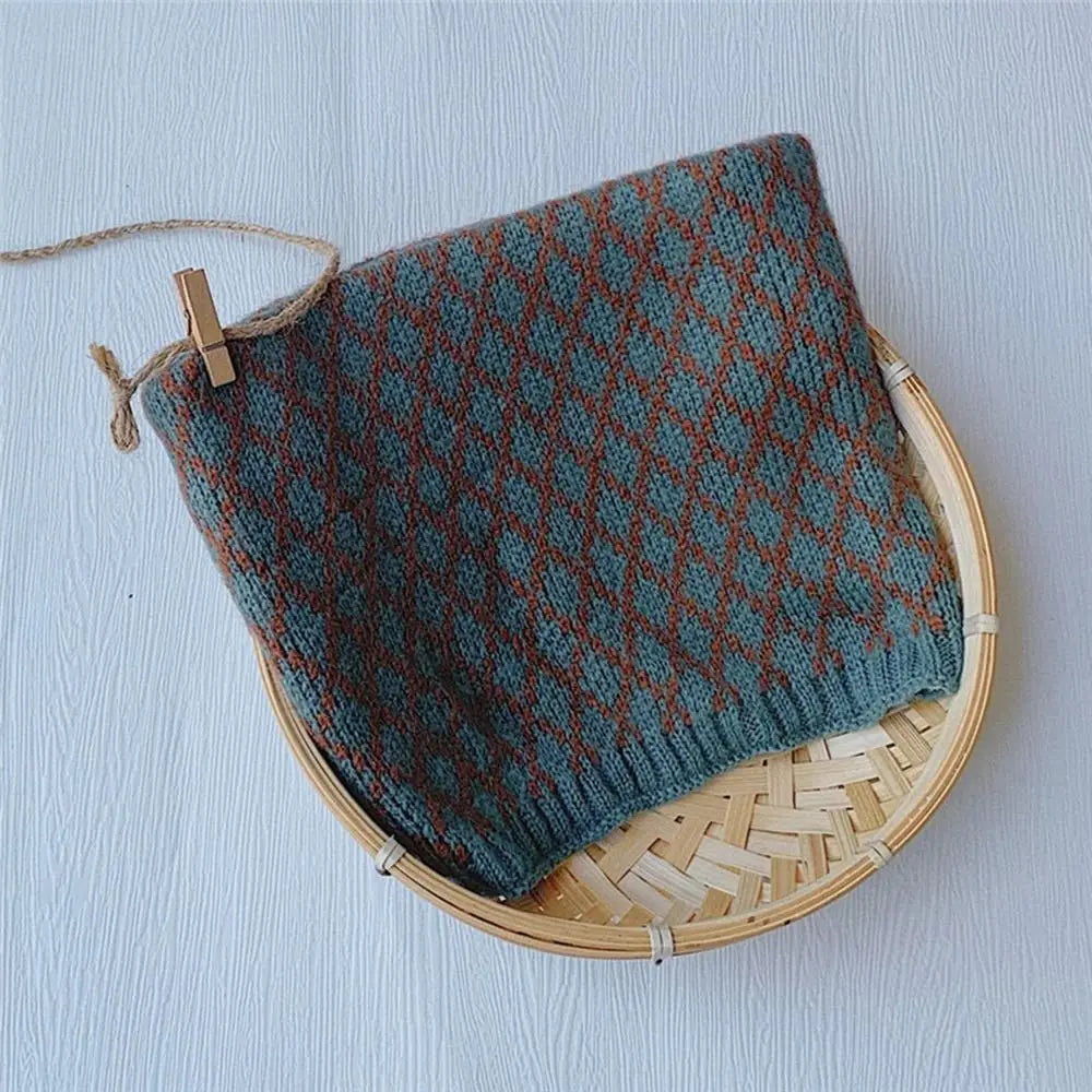 Bib Baby Thermal Neck Warmer Thickened Windproof Coldproof Boys Girls Knitted Scarf Neckerchief Warm Neck Cover Snood Cowl Tube