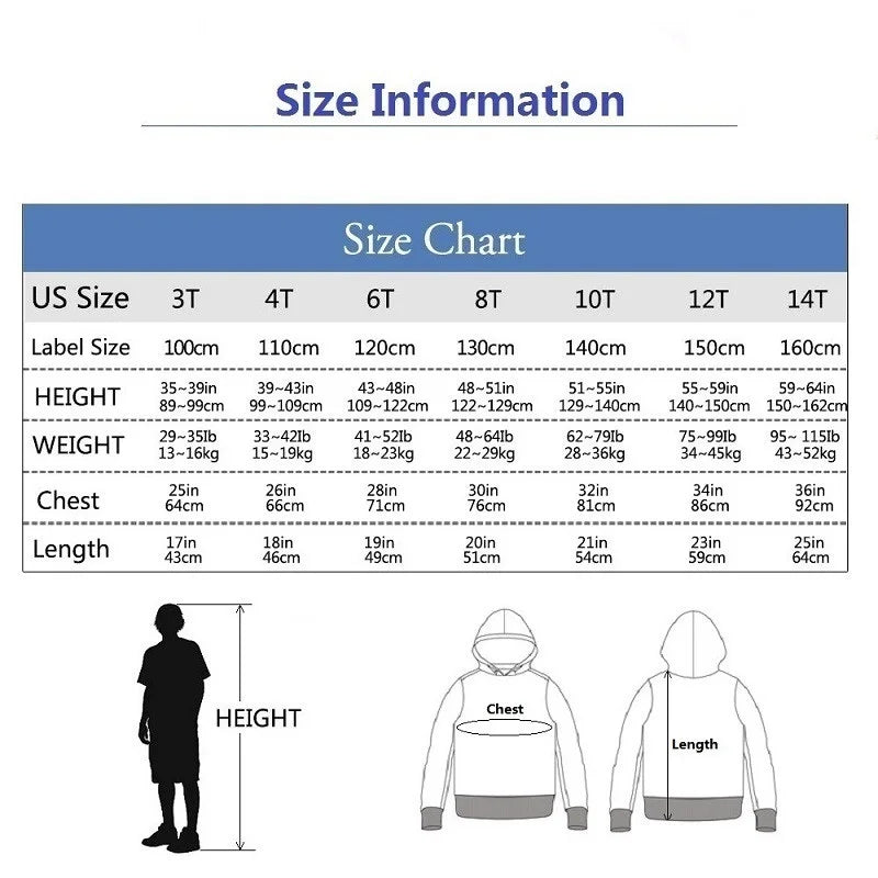 New York Letter Graphic Print Hoodies for Boy Girl Long Sleeve Retro Pullover Sweatshirt Teens Autumn Fashion Tops ZMNY1