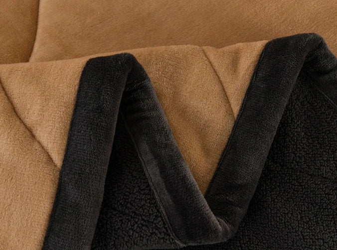 Wool Throw Blanket Keep Warm Winter Bed Blankets Camping Double Bed Cover Bedspread on The Bed  Soft Breathable Cozy Cover Solid