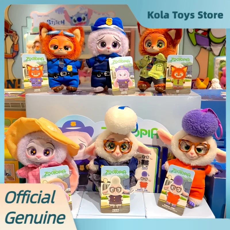 New Genuine Zootopia Vinyl Series Blind Box Cute Cartoon Character Vinyl Plush Bag Pendant Toy Doll Mystery Box Trendy Toys Gift