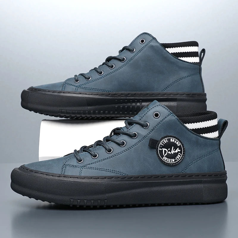 Bubuk Fashionable Casual Sneakers, Versatile Men's Shoes, Men's Casual Sneakers, Everyday Casual Work Shoes, Outdoor Walking Shoes, Lace-Up Casual Men's Shoes