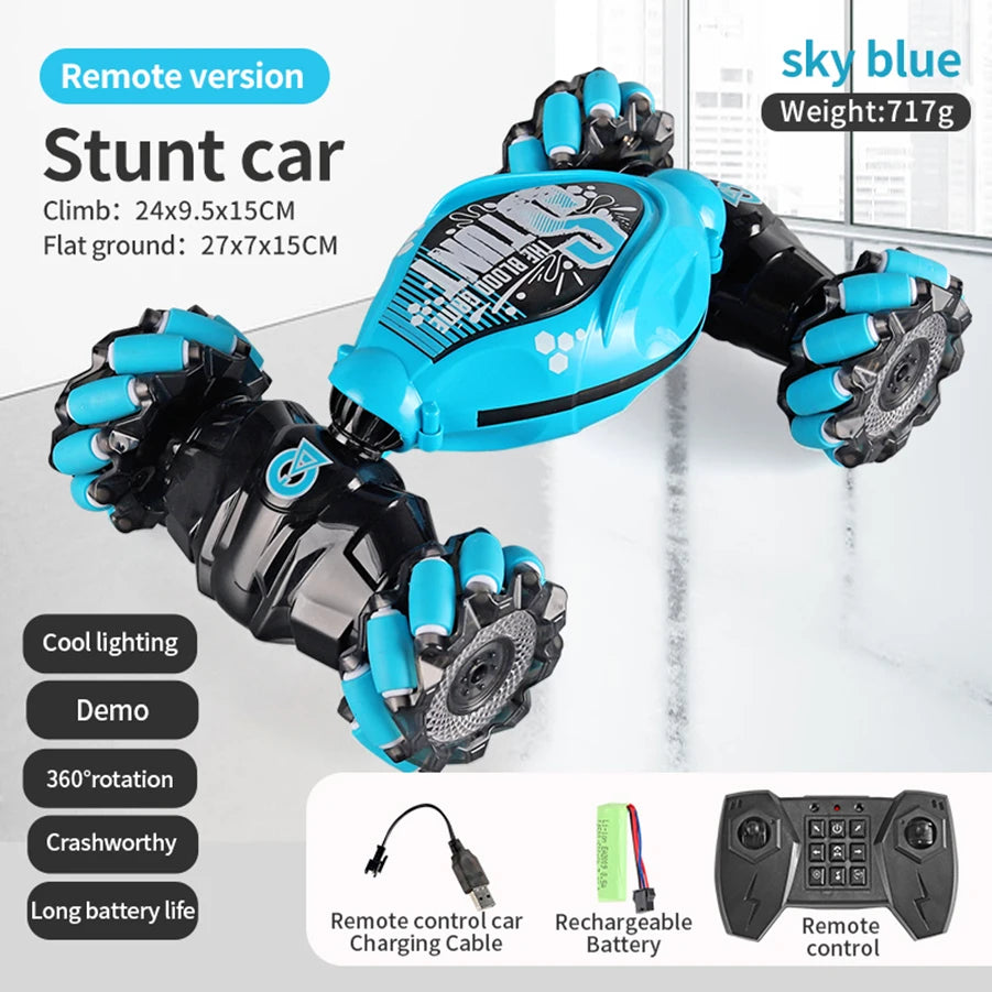 RC Car 4x4 Remote Control Cart Stunt Gesture Sensing 1/12 RC Drift Car With LED Light Deformation Novel Toys For Children Toys