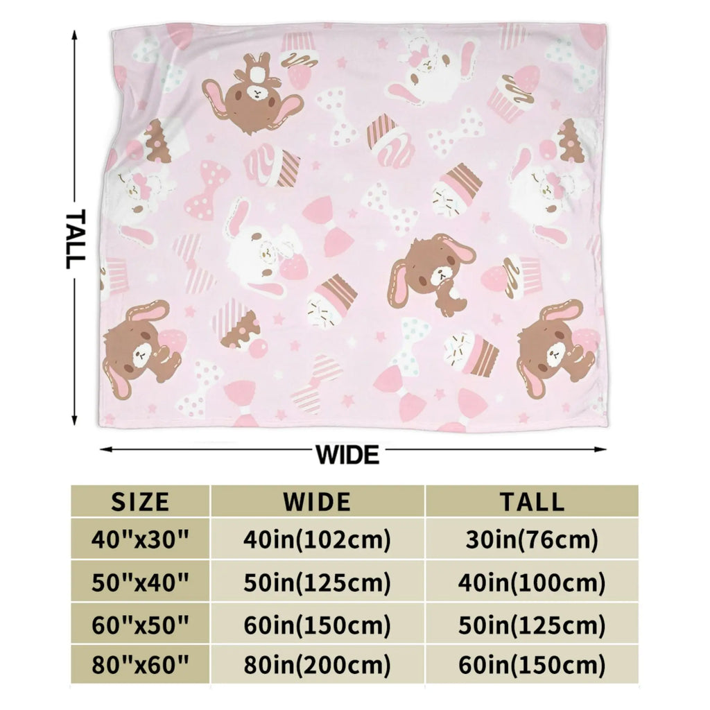 Cartoon Sugarbunnies Blanket  Fleece Awesome Soft Throw Blankets for Bedspread  Winter