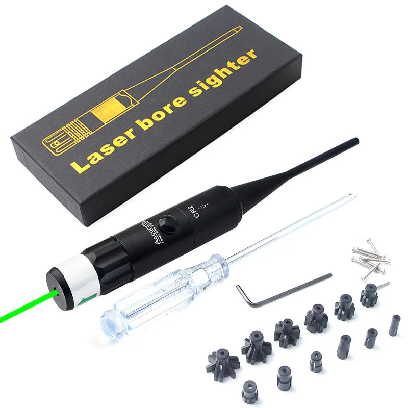 .170-.780 Bore Sighter Kit Collimator Toy Gun Red Green Dot Laser Boresighter .177 to .50 Caliber