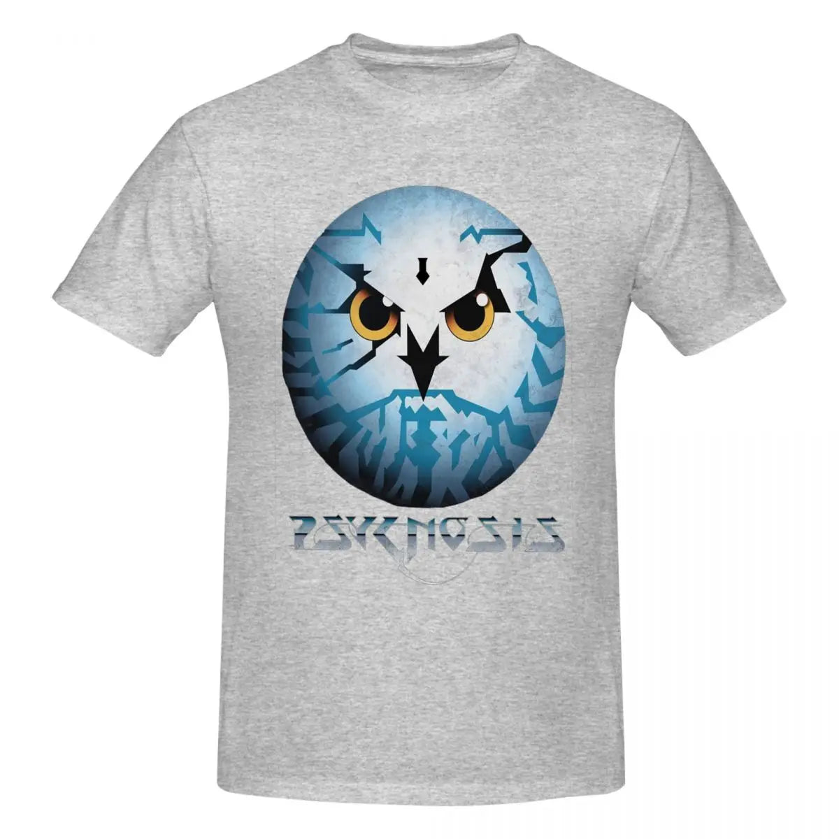 Amiga Psygnosis Owl T-Shirt for Men Cotton Oversized T Shirts Men's Tees Short O-Neck Summer Clothes Tops S-6XL