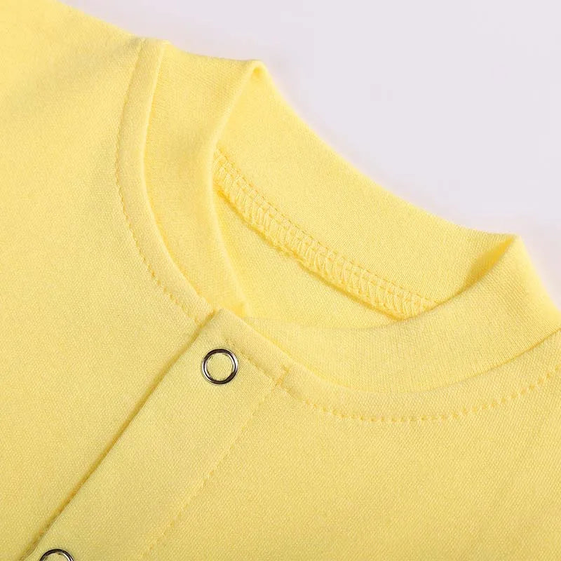 Baby Sets Boys Girls Clothing 100%Cotton Romper Solid Color Long Sleeve Bodysuits+Hat+Bib 3Pcs Set Spring Autumn Newborn Outfits