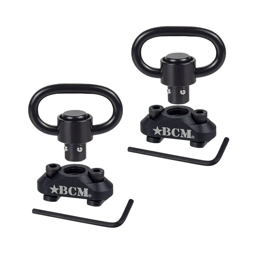 B-C-M QD Sling Swivel Adapter MLOK Keymod Rail Mount Strap Buckle Quick Release Sling Stud Loop Push Button