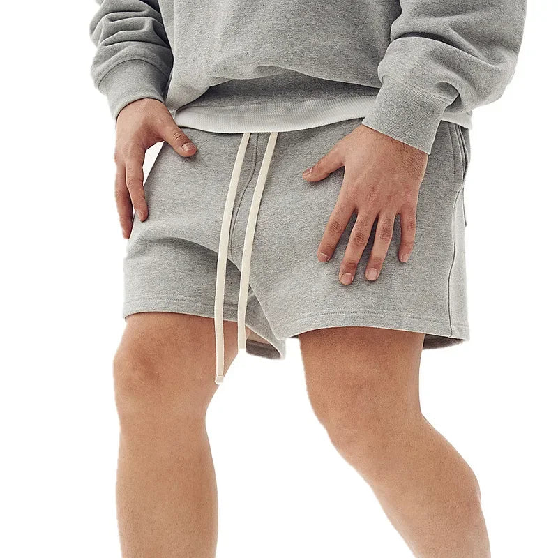 Summer Men Shorts Cotton Jogging Sports casual Fitness Male Fashion Running Shorts Loose pure color Short pants Men's sweatpants