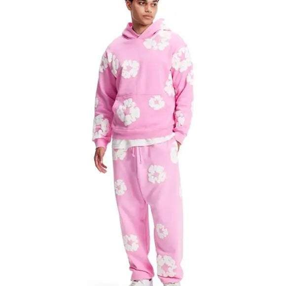 25-26 New 3D Anime Pattern Printing Adult and Children's Fashion Leisure Set