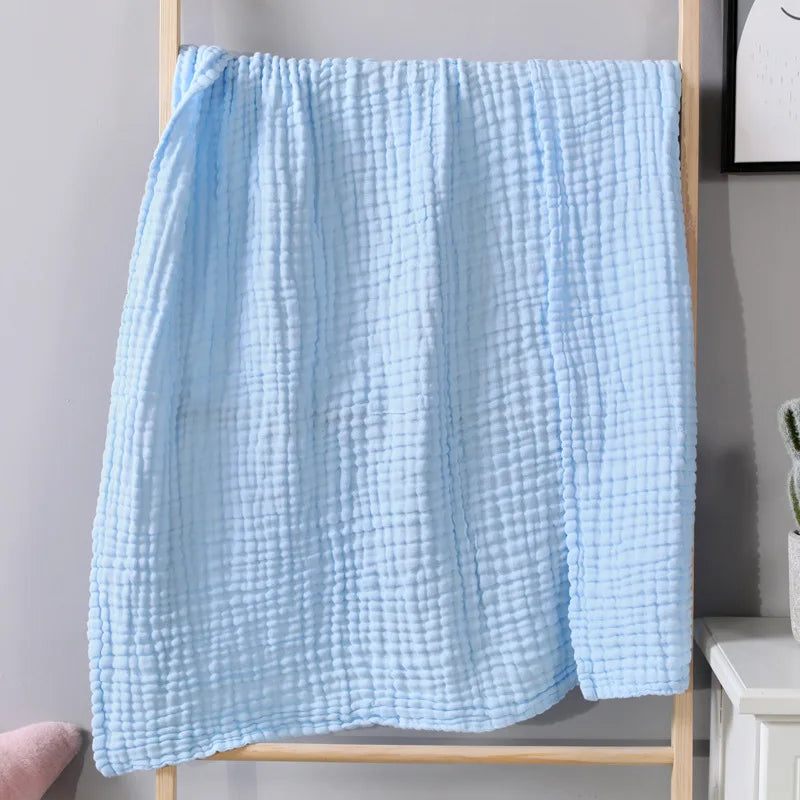 100% Cotton Blanket for Bed Soft Muslin Bed Blankets, Lightweight Breathable Bedspread Coverlet All Season Gauze Throw Blanket