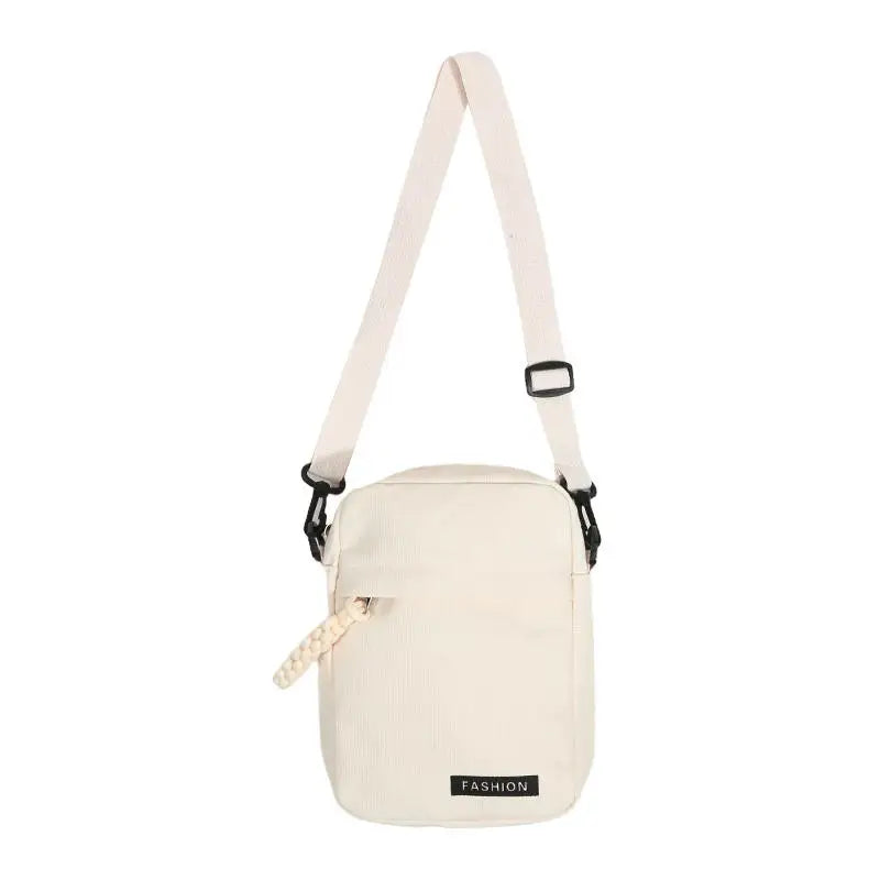 Mini Canvas Phone Bag Fashionable Lightweight Vertical Style Crossbody Women's Versatile Shoulder Bag Daily Small Square Bags