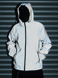 Night Reflective Clothes Spring New Men's Hooded Jacket Outdoor Run Casual Windproof Coat Couples Hip-hop Streetwear S-5XL