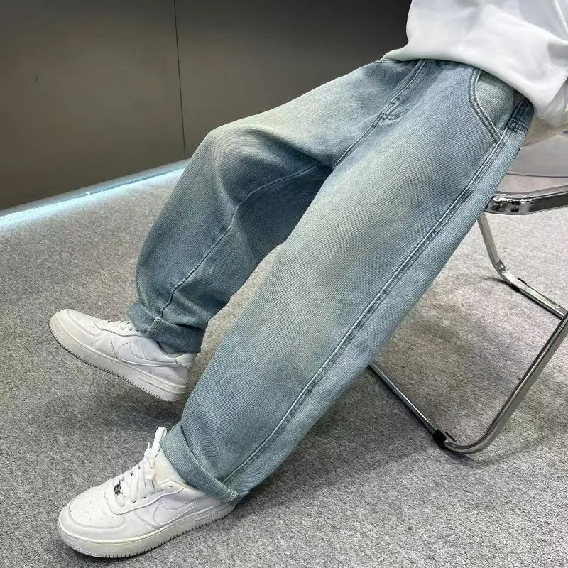 2025 Spring Autumn Fashion Boys Denim Pants Children Trousers Casual Kids Jeans Pants for 4-14 Years Teenager Boys Clothing