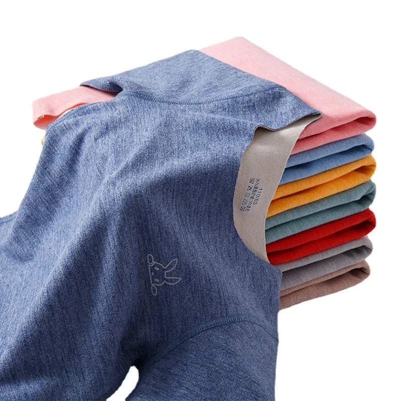 Children's T-shirt Winter Fleece Warm Long Sleeve Underwear for Boys Soft Cozy Home Girls Tops 13 14 15 Years Teens Kids Clothes