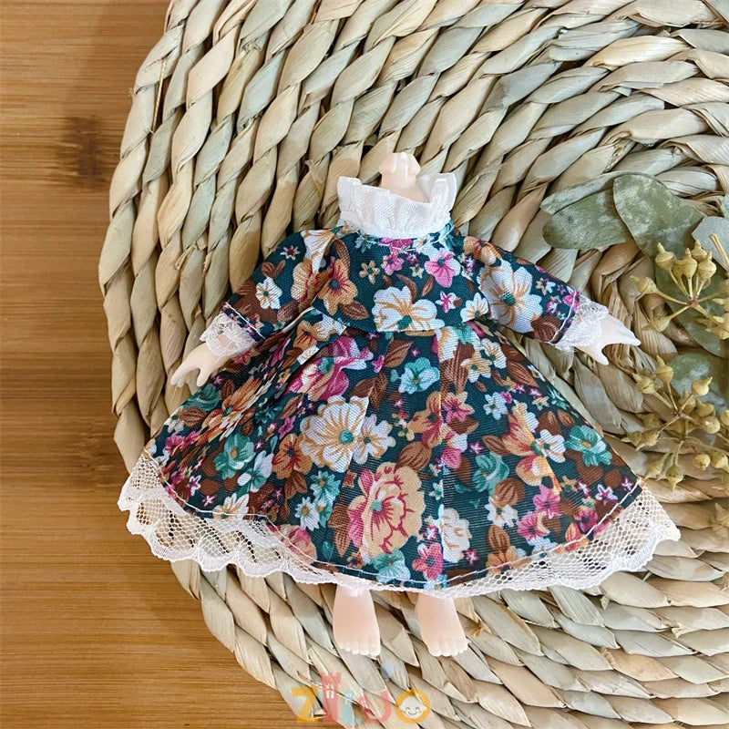 16-17cm BJD Doll Clothes for Boys Girls Princess Dress up Cute Doll Clothes Kids Birthday Gifts Children's Toys