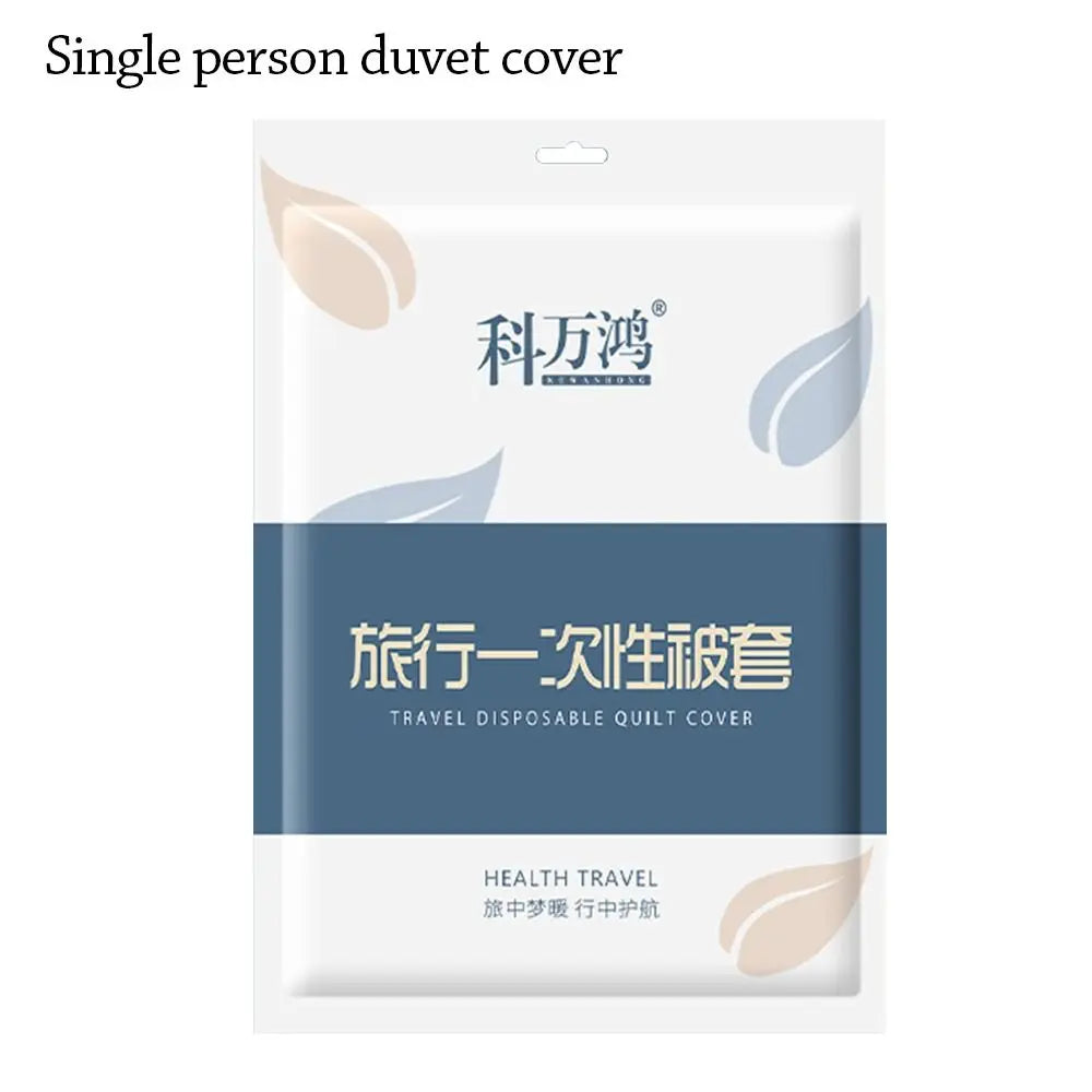 3 / 4-Piece Disposable Bed Sheet Non-Woven Bedding Set Sleeping Bag Quilt Cover Dirty Proof Thickened Duvet Cover Pillowcase