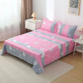 ‌Bohemian Bed Sheet Set - 400TC Mediterranean-Style Cotton with Fade-Resistant Dye for Dorm Essentials