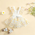 Baby Girl Dress Summer Ruffle Fly Sleeve Bow Princess Dress Children  Gilrs Clothing Kids Custome