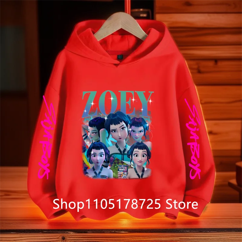 Y2K KPop Demon Hunters Hoodies Teenage Girls Boys Rumi KPop Demon Hunters Hoody Autumn Casual Long Sleeve Children's Clothing