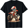 Boys Fashion Trends Bottom Shirts Boys Girls Muddy Track Motorcycle T-shirts See-through Casual Comfortable Boys Girls Best Gift