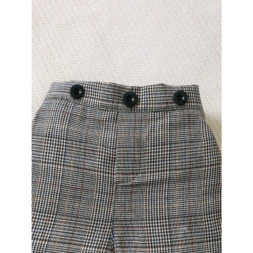 2025 Baby Boys' Gentleman Clothes Set Bow Tie Plaid Romper+Plaid Shorts 2PCS Summer Outfits Infant Birthday Party for 0-3Years