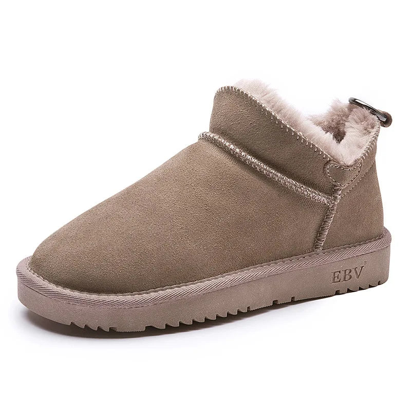 Ebv New Snow Boots Thermal Anti-slip Platform Boots Winter Warm Shoes Fashion Ankle Boots For Women Slip-resistant Durable Boots