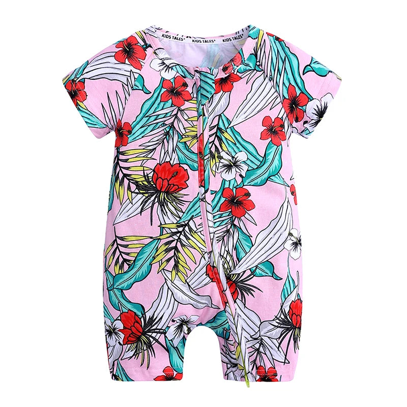 Summer Comfortabale 2025 Tollder Baby Girl Boy Romper Clothing Short Sleeve Infant Jumpsuit Bodysuit For Newborn Pajamas Onesies