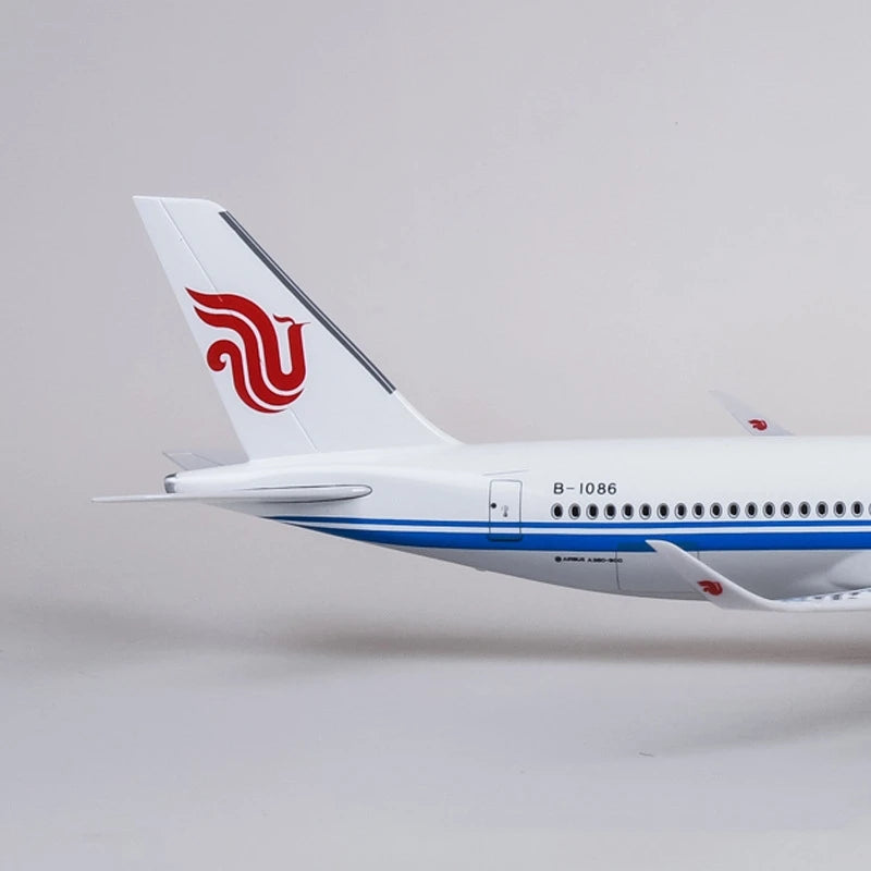 Scale 47cm Home Decorations 1:85 Airplane A350 Air China Airline Landing Gears Diecast Resin Plane Model Collection
