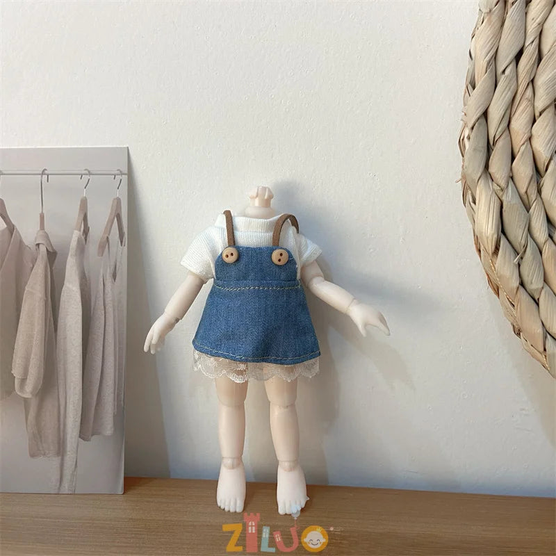 16-17cm BJD Doll Clothes for Boys Girls Princess Dress up Cute Doll Clothes Kids Birthday Gifts Children's Toys