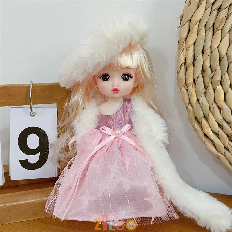 16-17cm BJD Doll Clothes for Boys Girls Princess Dress up Cute Doll Clothes Kids Birthday Gifts Children's Toys