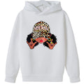 Fashionable Black Girl Hoodie Sweatshirt for Kids - Thick Leisure Sports Top Girls Sweater Trendy Streetwear for Children