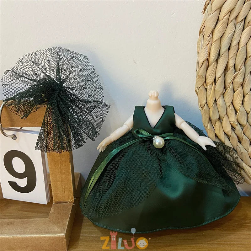 16-17cm BJD Doll Clothes for Boys Girls Princess Dress up Cute Doll Clothes Kids Birthday Gifts Children's Toys