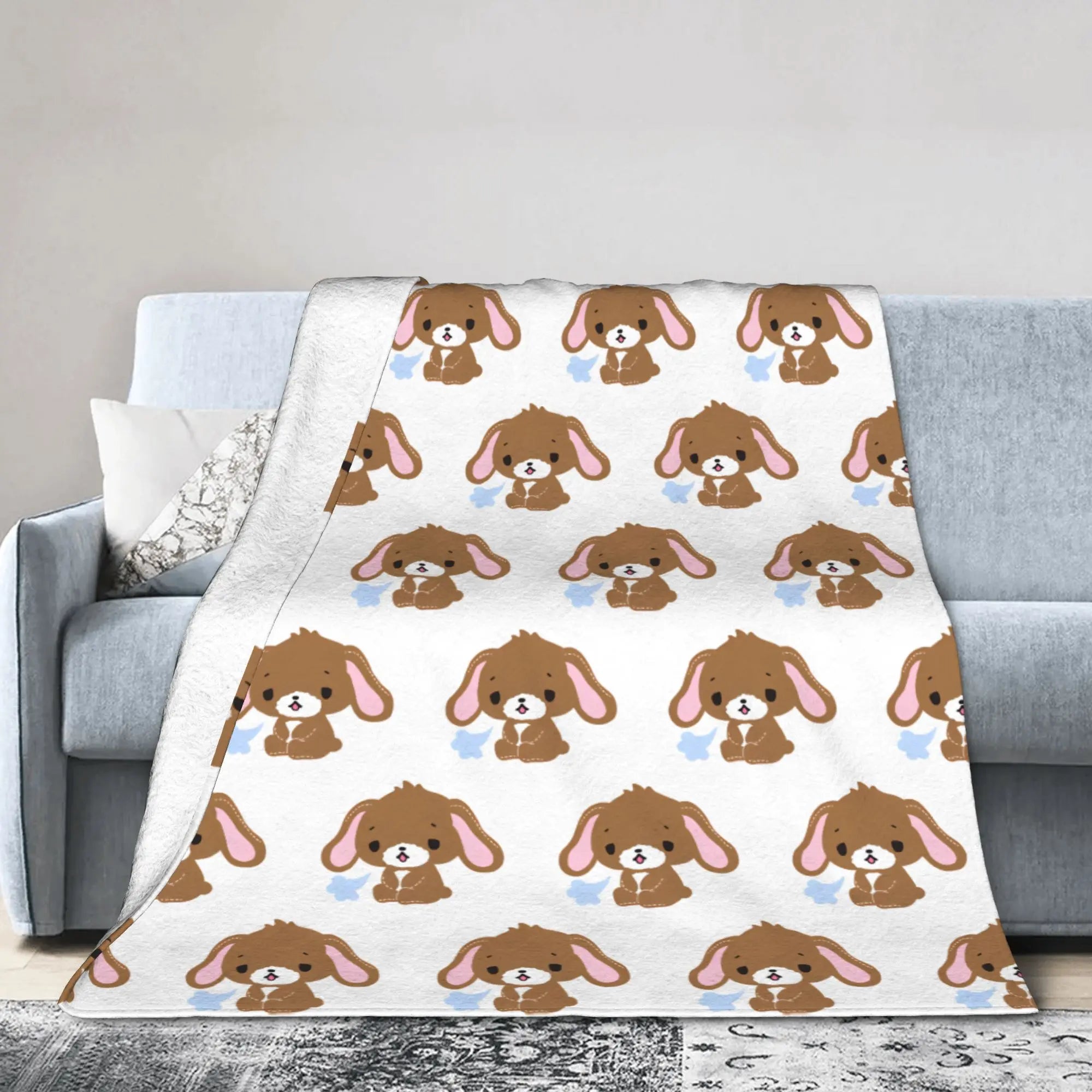 Cartoon Sugarbunnies Blanket  Fleece Awesome Soft Throw Blankets for Bedspread  Winter