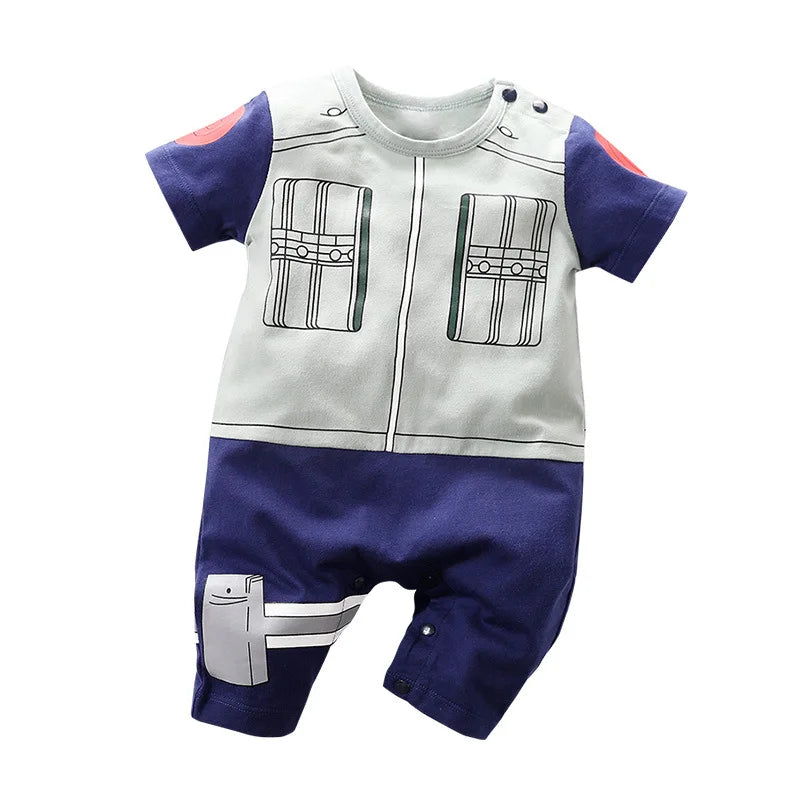 Baby Boy Clothes Toddler Anime Romper Newborn Costume Summer Breathable Climbing Clothes Infant Cosplay Jumpsuit