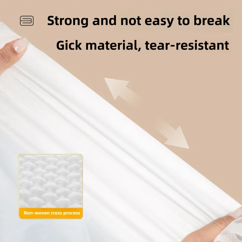 Soft Non-woven Disposable Fitted Sheet with Elastic Bands Non Slip Disposable Bed Sheet Single Bed Mattress Covers Travel