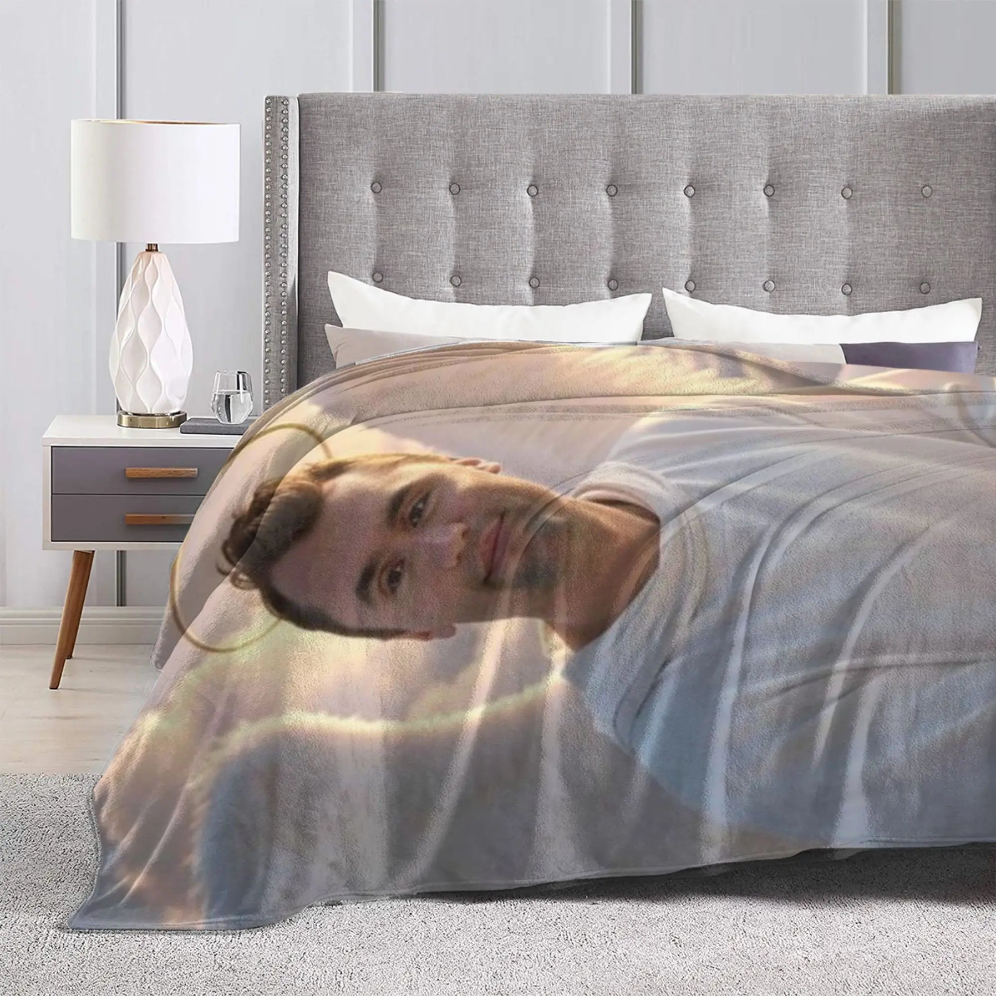 Warm BlanketStudents Airplane Travel Charlie Kirk Angelic Advocate Throw Blanket Flannel Bedspread For Bedroom Novelty