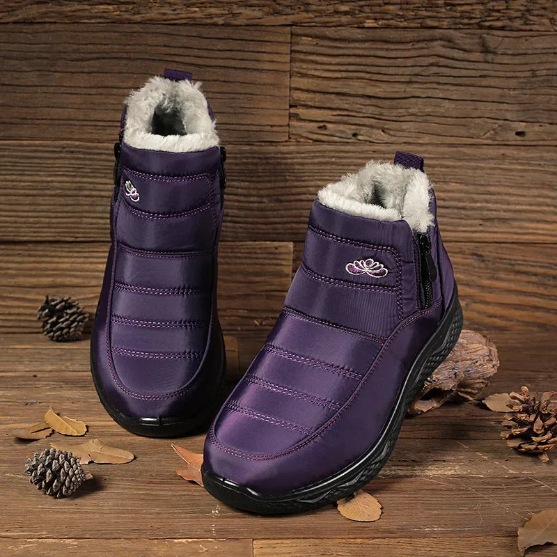 Thicken Plush Warm Snow Boots for Women 2024 Winter Non Slip Cotton Padded Shoes Woman Casual Down Waterproof Ankle Boots Female