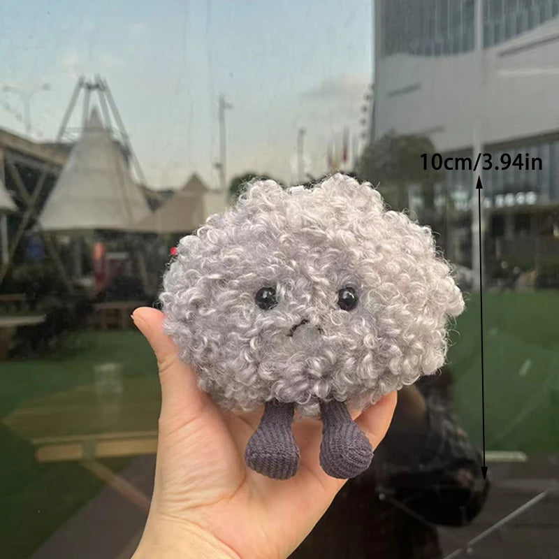 10cm Kawaii Dark Cloud Plush Keychain Cute Plush Toy Keyring Lovely Bag Pendant Backpack Hanging Decoration For Kids Girls Gifts