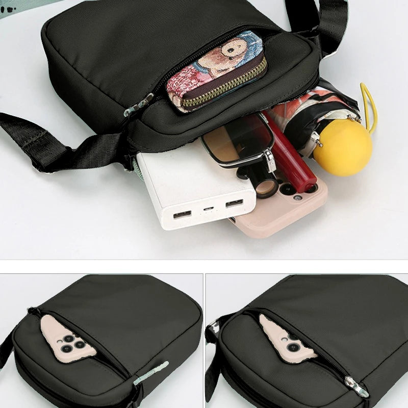 New compartment phone minimalist bag, multiple crossbody bags, Oxford fabric fashionable women's bag, mini shoulder bag