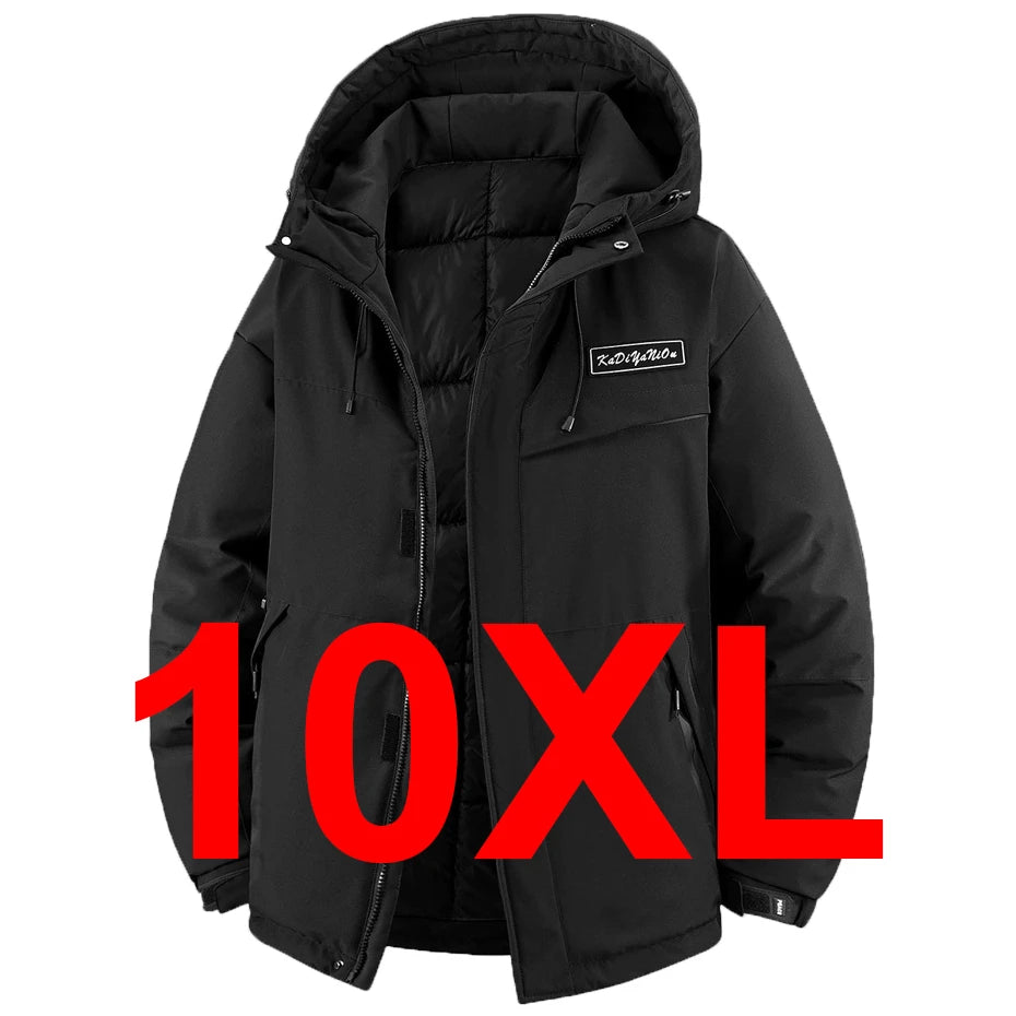 Winter Thick Jacket Men 11XL Plus Size Waterproof Parkas Fashion Casual Warm Windbreaker Coat Male Outdoor Outerwear
