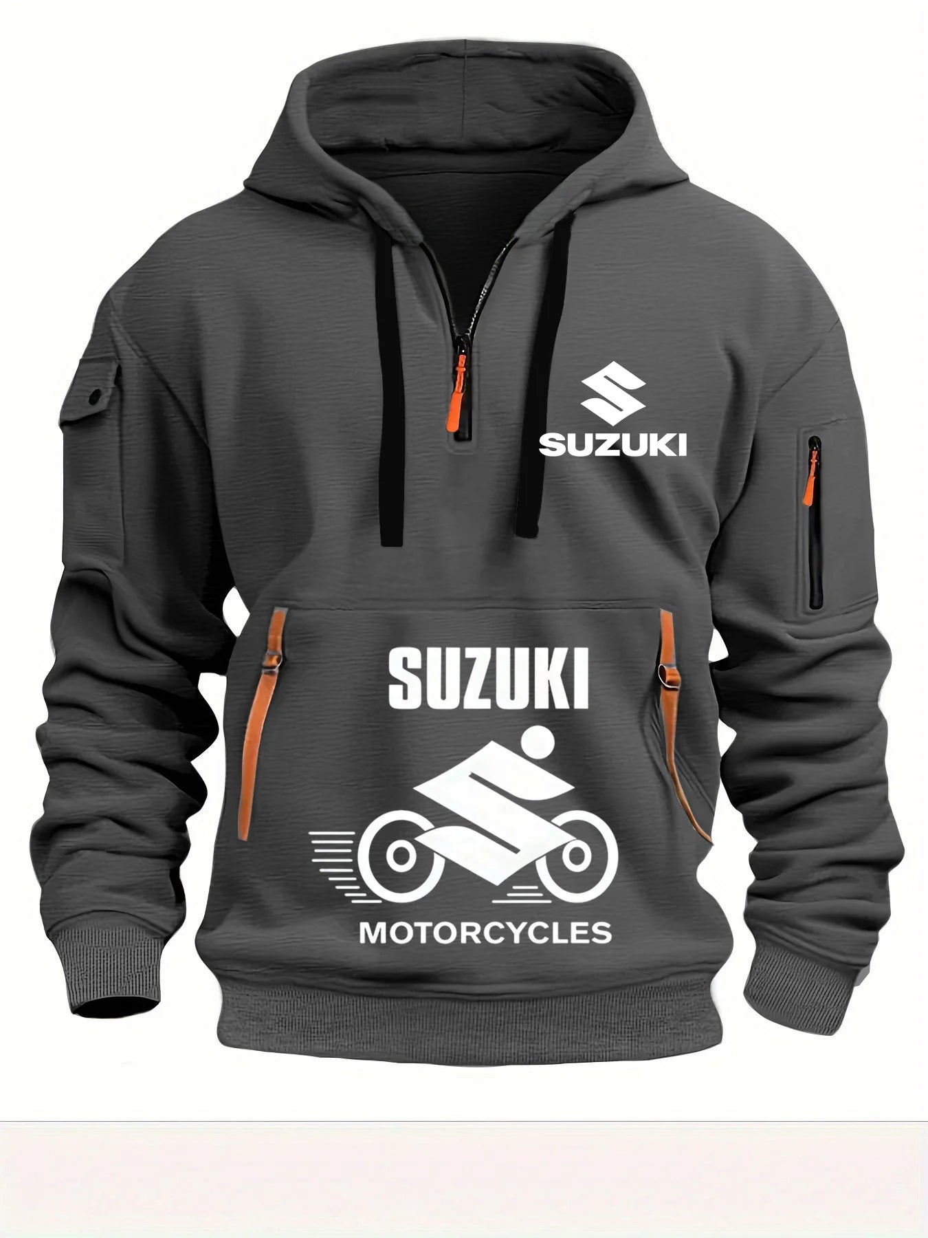 Suzuki Men's Hoodie Outdoor Motorcycle Riding Apparel High Quality Comfortable Breathable Stylish Autumn/Winter Style