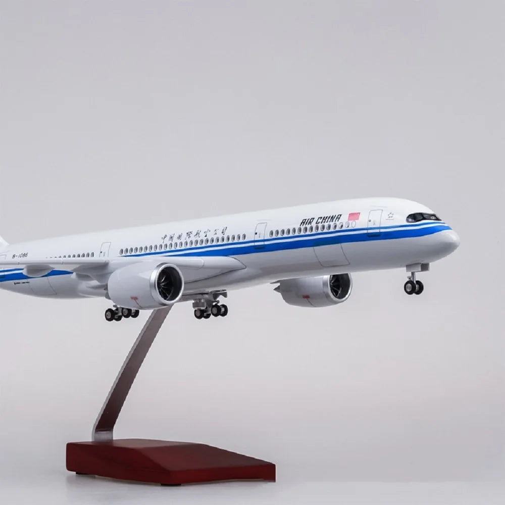 Scale 47cm Home Decorations 1:85 Airplane A350 Air China Airline Landing Gears Diecast Resin Plane Model Collection