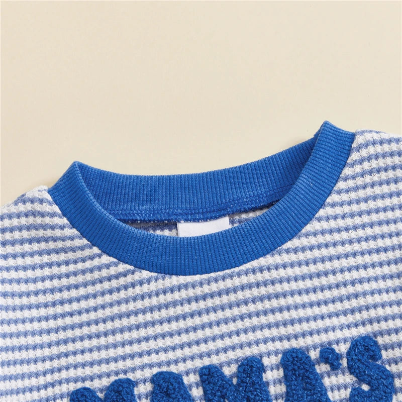 Fashion Baby Romper Autumn Baby Boy Clothes Cotton Striped Embroidery Letter Infant Romper Newborn Clothing 3-18 Months