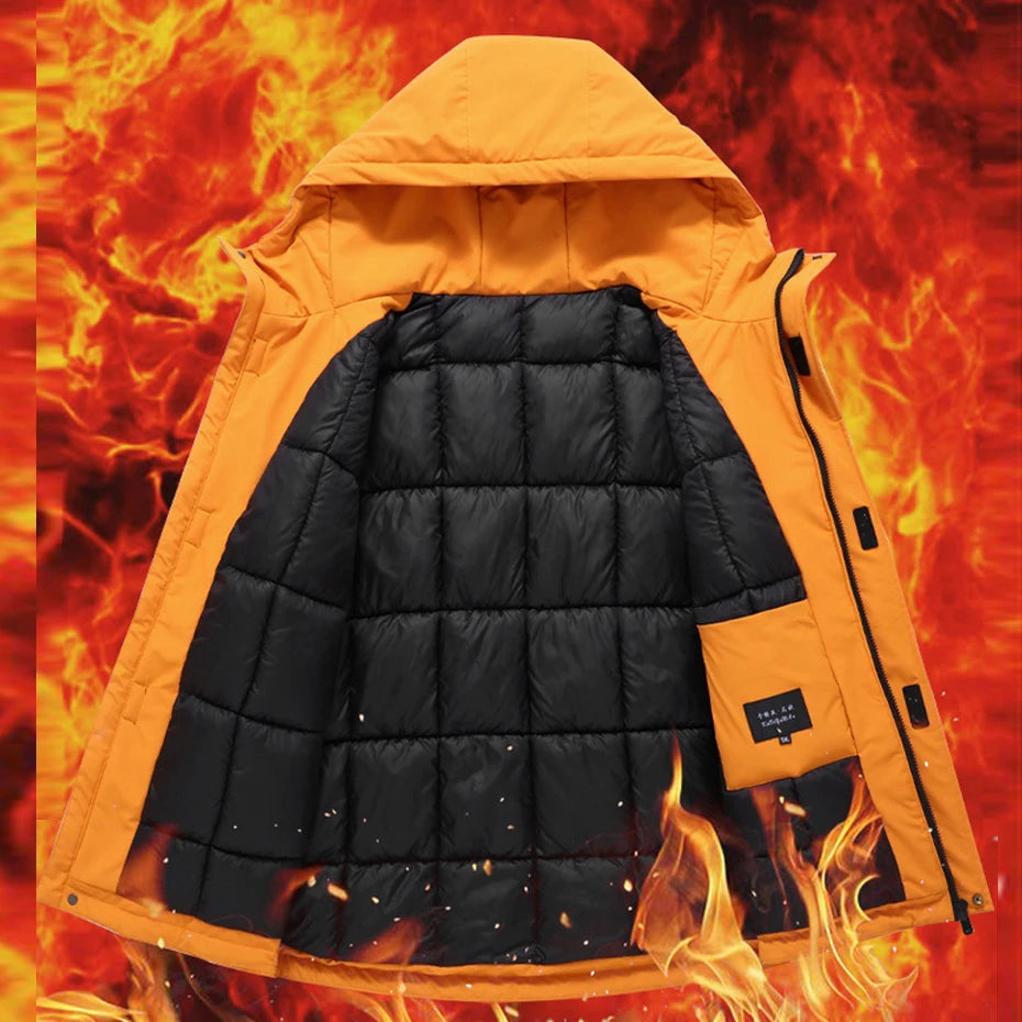 Winter Thick Jacket Men 11XL Plus Size Waterproof Parkas Fashion Casual Warm Windbreaker Coat Male Outdoor Outerwear