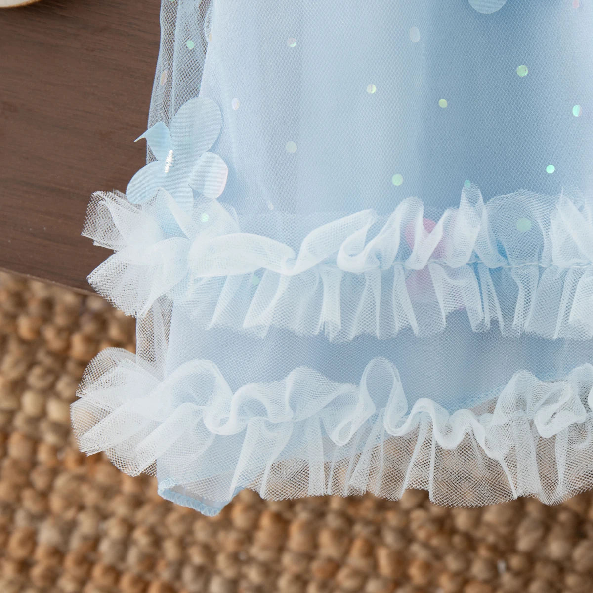 Girls' Dress Summer Floral Mesh Halter Neck Baby Girl Dress Cute Bow Baby Dress Baby Girl Clothes