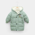 Winter Teen Boys Jacket -10℃ Thick Hooded Parka Warm down Cotton Snowsuit for 2-10Y Kids Fashionable Snow Gear