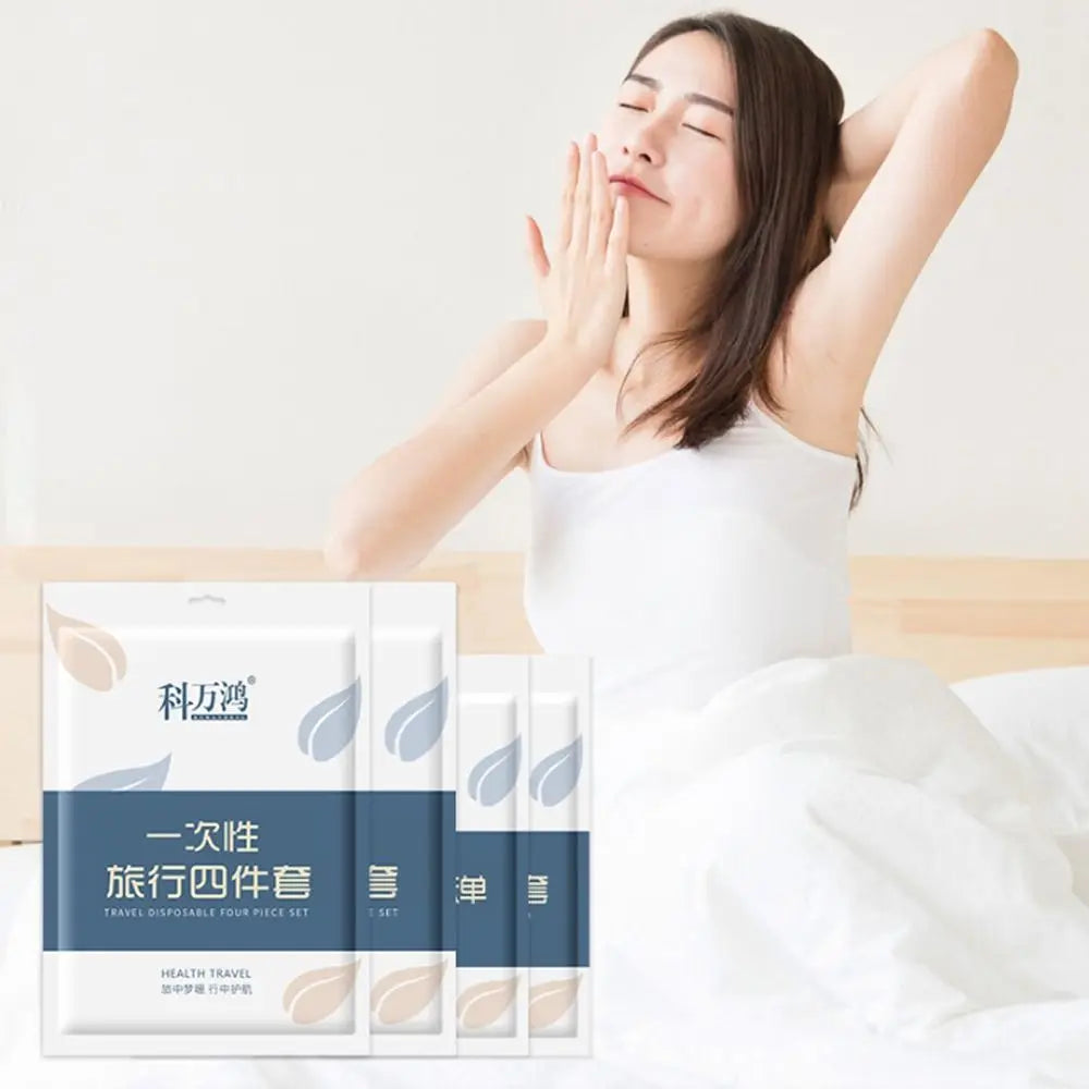 Travel Disposal Bed Sheet Duvet Cover Pillowcase 3-Piece / 4-Piece Suit Dirty Proof Sleeping Bag Quilt Cover