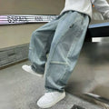 2025 New Boys' Loose Fit Jeans Spring Autumn Casual Long Pants for Tween Boys, Stylish Comfortable Denim Pants
