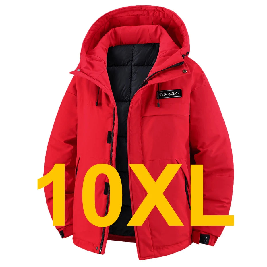 Winter Thick Jacket Men 11XL Plus Size Waterproof Parkas Fashion Casual Warm Windbreaker Coat Male Outdoor Outerwear