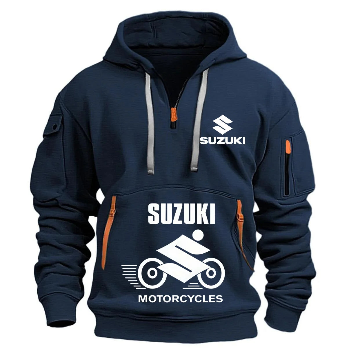 Suzuki Men's Hoodie Outdoor Motorcycle Riding Apparel High Quality Comfortable Breathable Stylish Autumn/Winter Style